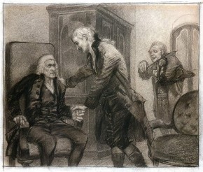 Моцарт и Сальери слушают игру слепого скрипача (Сцена I)