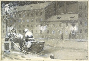 Иллюстрация к рассказу А. П. Чехова «Тоска»