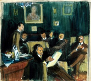 Групповой портрет художников «Мира искусства»