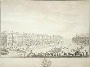 Вид Государственных коллегий и Биржи (Гостиного двора)