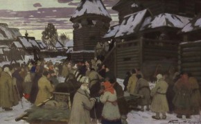 Чтение указа в Древней Руси