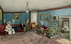 В комнате (семья художника)