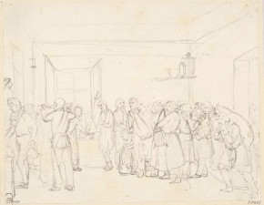 Передняя частного пристава накануне большого праздника