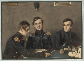 Портрет братьев Андрея, Григория и Александра Дружининых