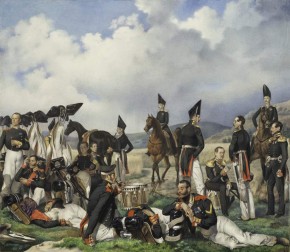 Бивуак лейб-гвардии Павловского полка — отдых на походе