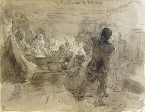 Иллюстрация к рассказу А. П. Чехова «Мужики»