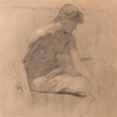 Натурщица сидящая