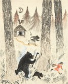 Девочка убегает от медведей