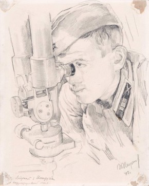 Старший лейтенант т. Шентуха «За корректировкой огня»