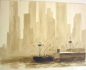 Небоскребы Манхеттена. (Нью-Йорк)