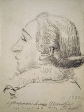 Портрет художницы А. И. Порет