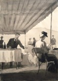 В ресторане. Иллюстрация к рассказу А. П. Чехова «Дама с собачкой»