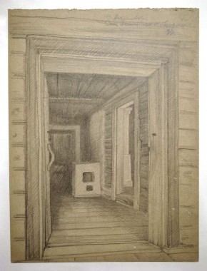 Село Михайловское. Сени домика няни