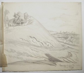 Городище. Вал времен Иоанна Грозного. Тригорское. Пушкинский заповедник