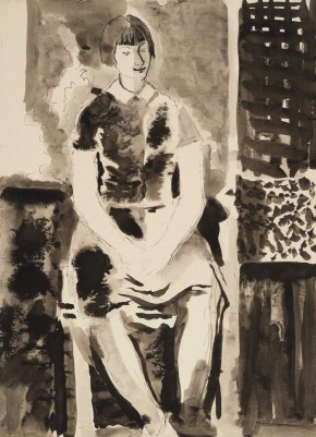 Лида, сидящая на стуле