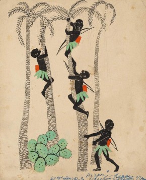 Пальмы. Эскиз иллюстрации к книге «Негры»