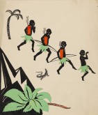 Эскиз иллюстрации к книге «Негры»