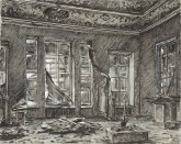 Русский музей. После обстрела. Зал искусства первой половины XVIII века