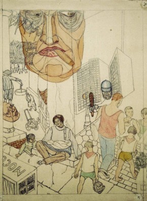 На улице. Жанровая сцена