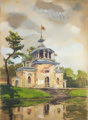 Город Пушкин. Скрипучая (Китайская) беседка