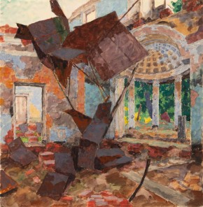 Павловск. Kабинет-фонарь после разрушения дворца немцами