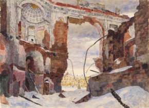 Павловский дворец, разрушенный немцами