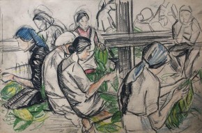 Из серии «Низовка табака в крымском табаководческом совхозе»