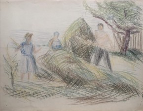 Сметывают стог