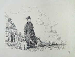 Иллюстрация к сборнику «Веселые рассказы». А. П. Чехов «Пересолил»