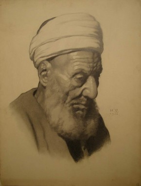 Портрет старого араба