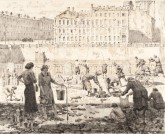 Ленинград. На набережной Фонтанки в августе 1942