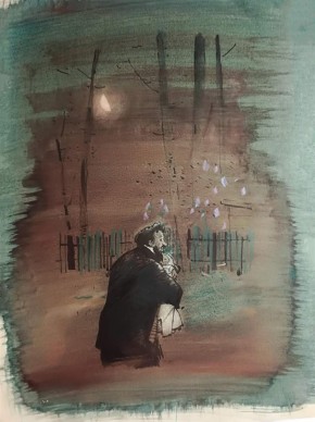 Вариант обложки для сборника А. П. Чехова «Пестрые рассказы». На тему рассказа «Беззаконие»