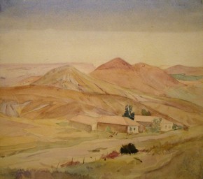 Коктебель. Дома у дороги