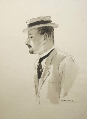 Гуров. Иллюстрация к рассказу А. П. Чехова «Дама с собачкой»