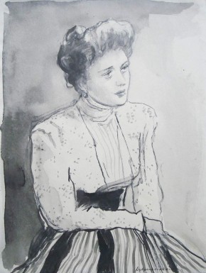 Анна Сергеевна. Иллюстрация к рассказу А. П. Чехова «Дама с собачкой»