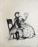 Заставка к рассказу А. П. Чехова «Последняя могиканша» для сборника «Пестрые рассказы»