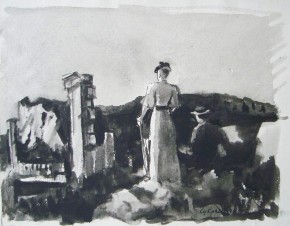 Ночь в Ореанде. Иллюстрация к рассказу А. П. Чехова «Дама с собачкой»