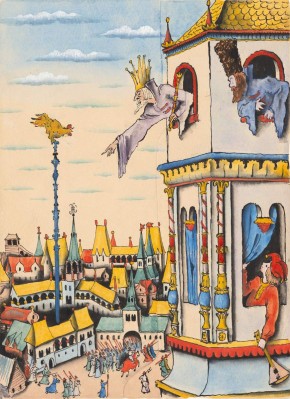 Иллюстрация к «Сказке о Золотом петушке» А. С. Пушкина