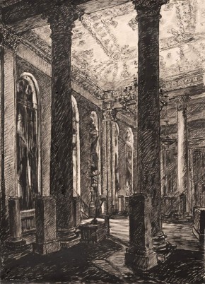 Ленинград. Русский музей. Август 1943 года. Белоколонный зал