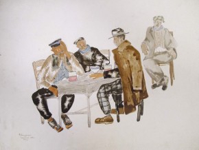 Жанровая сцена (Безработные)