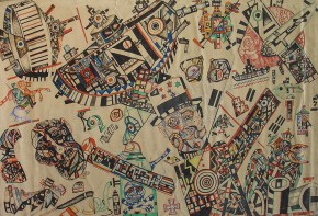 Эскиз задника к комедии Н. В. Гоголя «Ревизор»