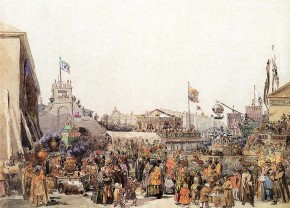 Петербург. Балаганы на Адмиралтейской площади