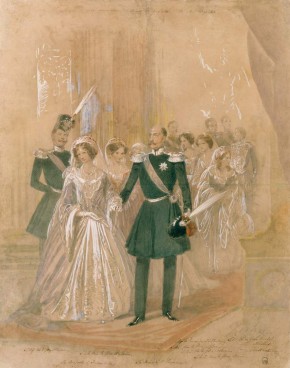 Церемониальный «выход» императора Николая I с семьей