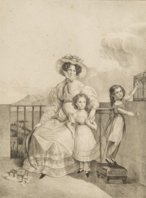 Портрет Н. В. Обресковой с детьми