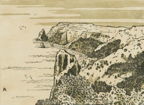 Мыс Фиолент в Крыму (Подражание Хиросигэ)