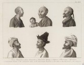 7 изображений. 1-2. Бонзы китайские. 3. Дитя китайское. 4. Китайский купец. 5. Парзис. 6. Бенгалец. 7. Армянин