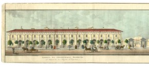 Панорама Невского проспекта. Правая, теневая сторона Невского проспекта. Фрагмент 01