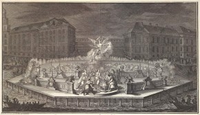 Иллюминация Санкт-Петербургской Академии Наук сентября 6 дня 1750 года... / Иллюминация перед зданием Академии наук в день ее торжественного собрания