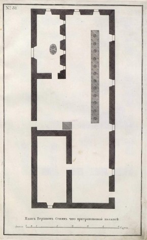 № 31. План верхних сеней Грановитой палаты