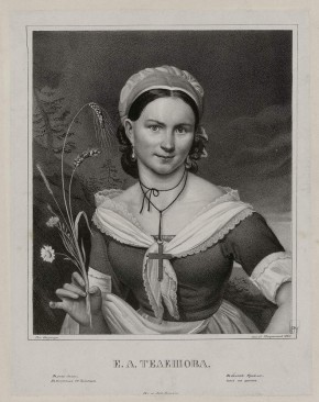 Портрет балерины Е. А. Телешевой в роли Зелии из балета «Приключение на охоте»